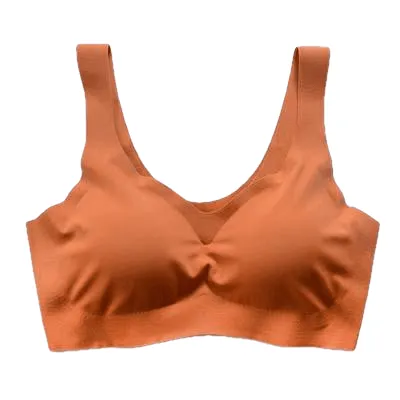 Comfortable Sexy Women's Seamless Push Up Bras Solid Color