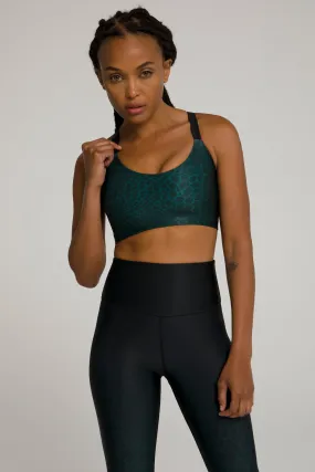 CROC TRIPLE BACK BRA | EMERALD CROC002