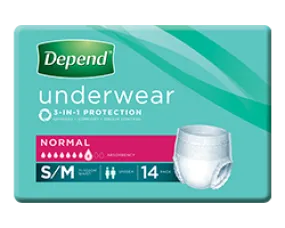 Depend® Unisex Underwear (Packet 14)