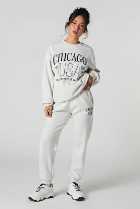 Destination Embroidered Fleece Jogger