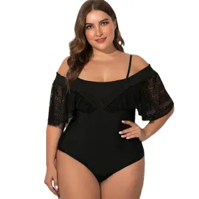 Sexy Women's Ruffle Swimsuit One Piece Plus Size