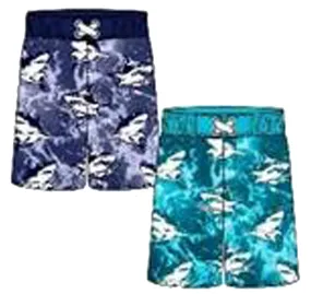 Swimwear Boys Sz 4-7 Electric Shark Swim Trunks, Size 4-7