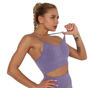 Trendy Women's Quick Drying Seamless Push Up Sport Bras