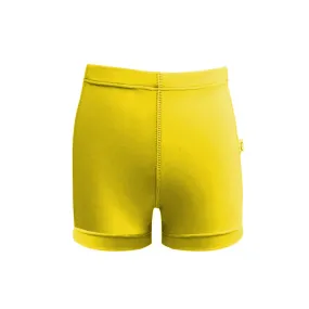 Unisex Girls And Boys Board Shorts Yellow